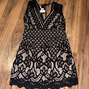 Lucky & Blessed black laced dress size m
